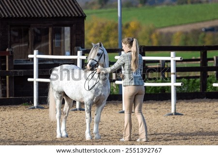 Similar – Foto Bild Stallhof am frühen Abend