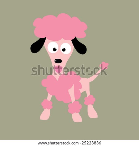 Stylish Poodle Vector (more dogs in portfolio)