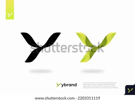 Letter Y Logo. Y Letter Design Vector with green color