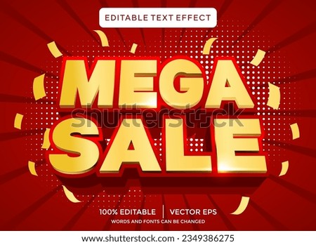  Mega sale 3D editable text effect