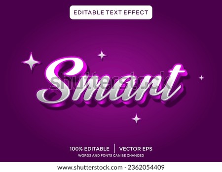  smart 3D text effect template	
