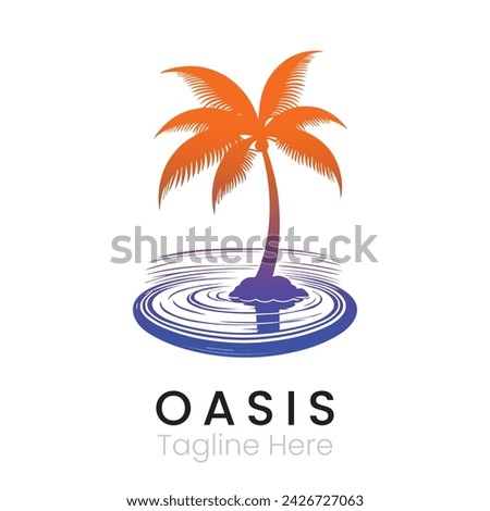 oasis logo design template vector