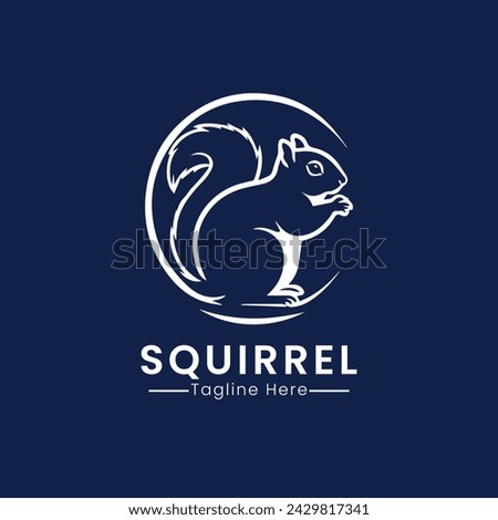 Squirrel logo icon design vector