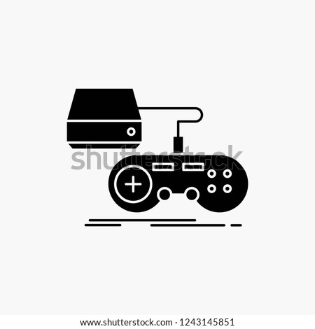 Console, game, gaming, playstation, play Glyph Icon. Vector isolated illustration