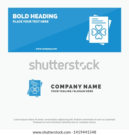 Passport, World, Ireland SOlid Icon Website Banner and Business Logo Template