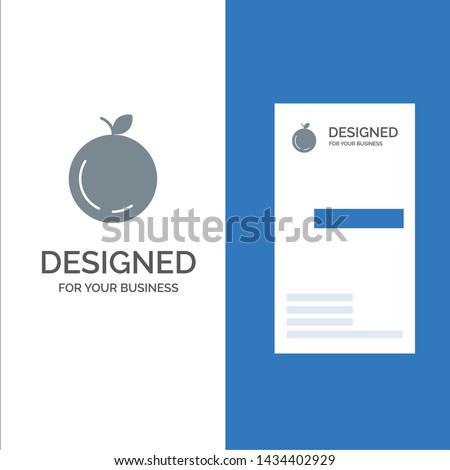 Apple, China, Chinese Grey Logo Design and Business Card Template