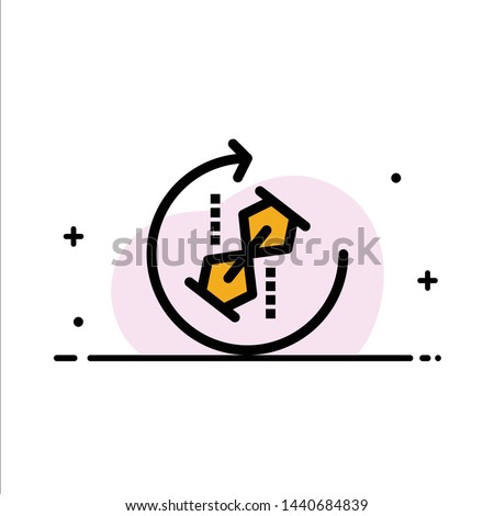 Puzzle, Repeat, Recycle, Puzzle, Joint  Business Flat Line Filled Icon Vector Banner Template