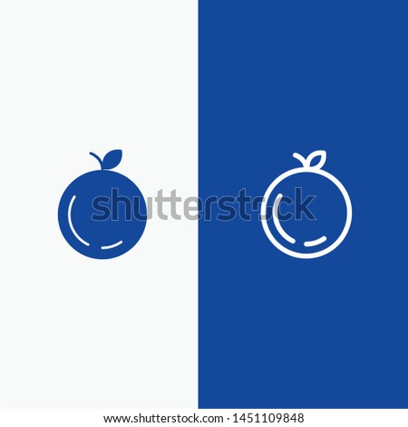 Apple, China, Chinese Line and Glyph Solid icon Blue banner