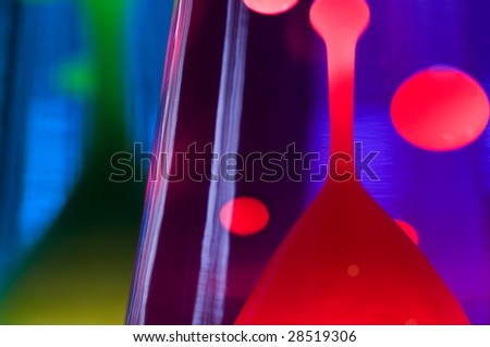 Abstract effect with 2 lava lamps