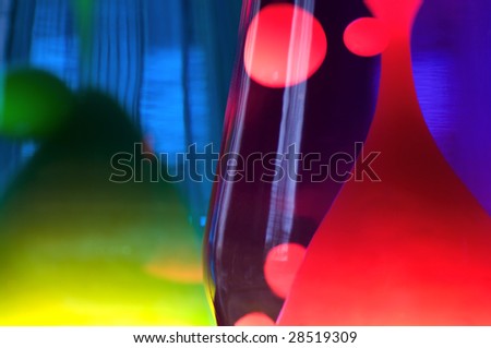 Abstract effect with 2 lava lamps