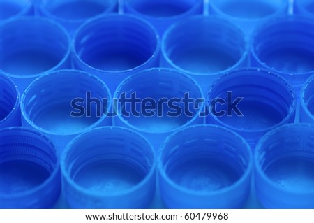 Background of bottle lids rows