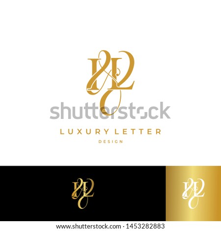 I & L / IL logo initial vector mark. Initial letter I and L IL logo luxury vector logo template.