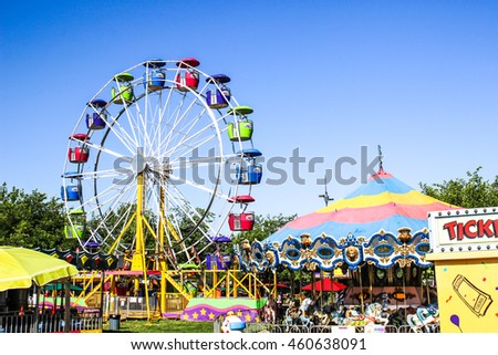 Ferris Wheel at local County Fair Photo stock © 