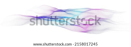 Node waveform topology. Infinity hud big data vibrate. Science bulge hills. Field of cyber dot array. 3d sea points. Grid structure of information flow.