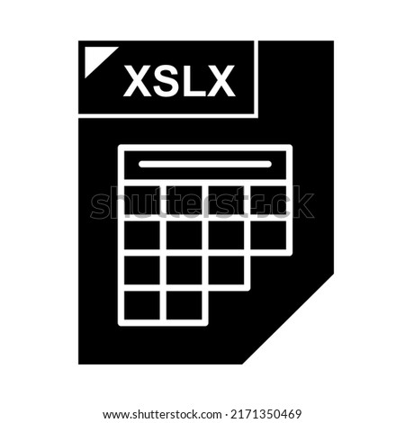 Spreadsheet Icon, Computer File Format Of Data Stored In Tabular Form Vector Art Illustration.