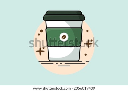 Starbucks Coffee Cup Vector Design, Coffee t-shirt design, best coffee t-shirt graphics, typography t-shirt design