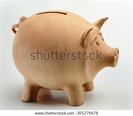 Natural Clay Piggy Bank