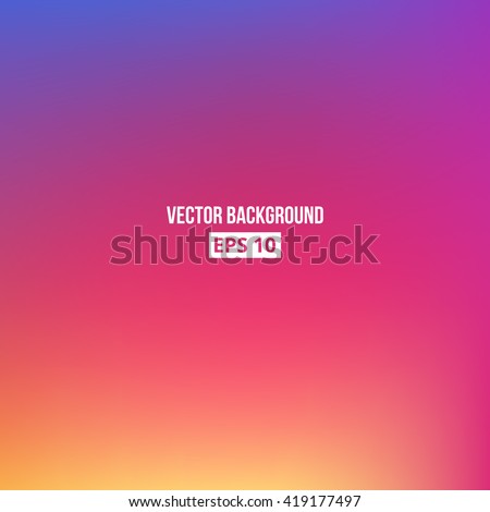 Orange, blue, purple, pink blur gradient. Vector, eps10.