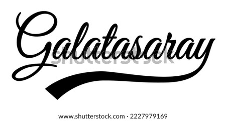 GALATASARAY Istanbul Logo Emblem Vector Sticker 