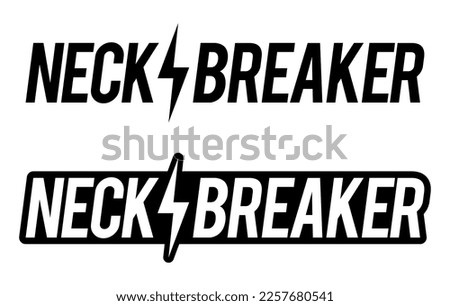 Neck Breaker Logo,  Car Sticker, Decal, Vinyl