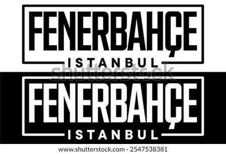 FENERBAHCE Istanbul Logo Emblem Vector Sticker (Fenerbahçe)