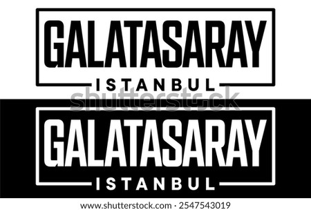 GALATASARAY Istanbul Logo Emblem Vector Sticker 