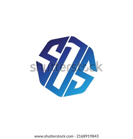 SDS logo design vector , SDS Symbol logo Template 