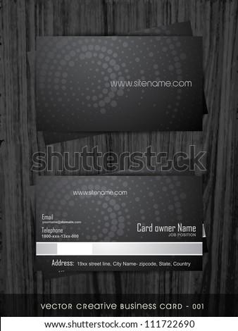 vector business card template set