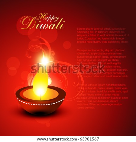 stock vector : beautiful diwali vector background