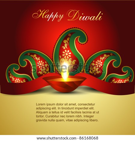 stock vector : Artistic Indian diwali festival vector art