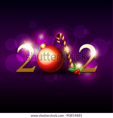 vector 2012 happy new year background