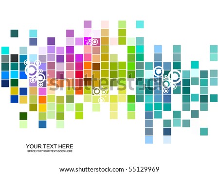 vector colorful mosaic pattern design