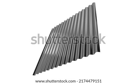 Similar – Image, Stock Photo Corrugated roof panels