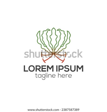 Gloriosa logo, flame lily or fire lily flower logo design isolated vector template