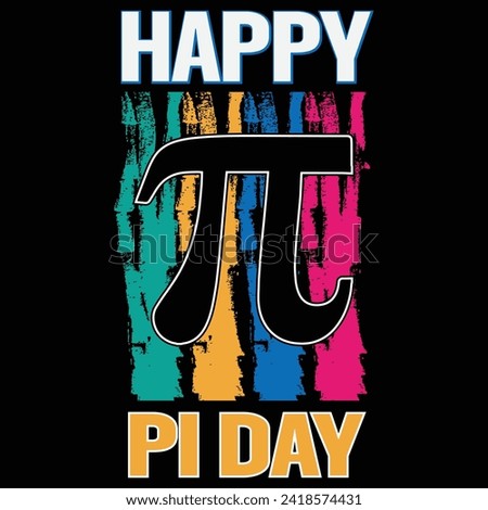 Happy pi day t-shirt design vector. pi day t-shirt design