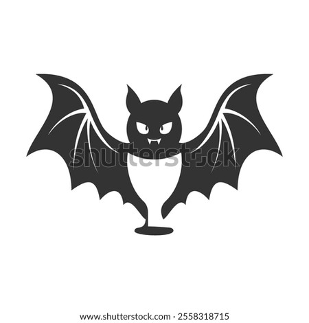 Abstract glass bat, logo design inspiration