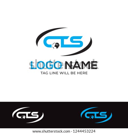 CTS Letter Logo Design Vector Illustration