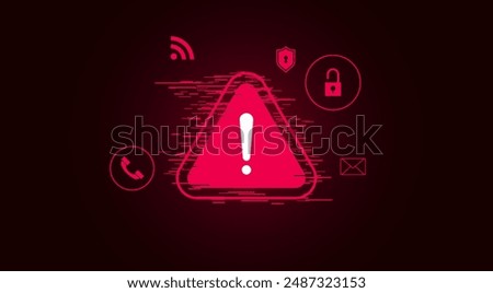 warning against malware viruses, phishing and other cyber crimes. Awareness of cyber threats via smartphone. Be careful of fraud on social media, phishing emails, spam phone calls, keep passwords safe