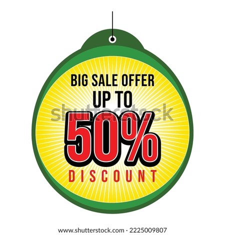 Discount up to 50 percent off, Super weekend best sale sticker label badge template,Discount Promotion Vector Banner. Price Discount Offer.