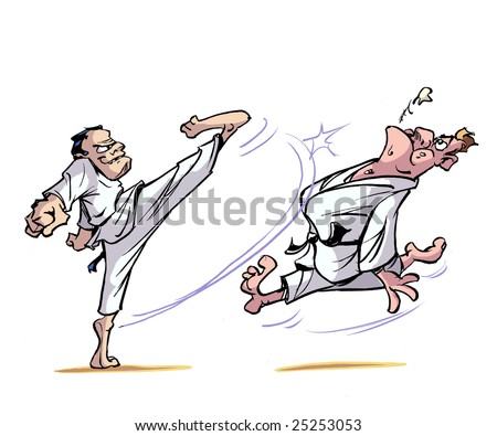 high karate kick