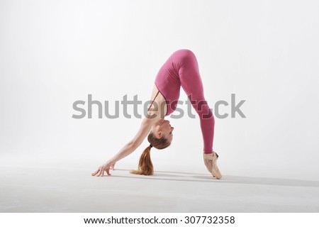 ballerina on a white background