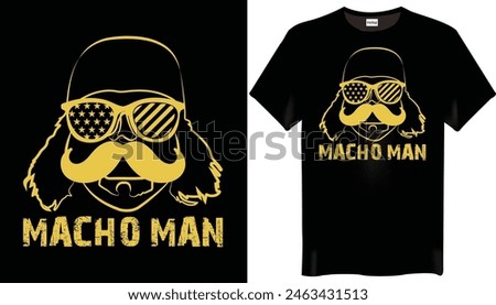 Macho Man Wwe T-Shirts Design-Wwe Rings T-Shirt Design

