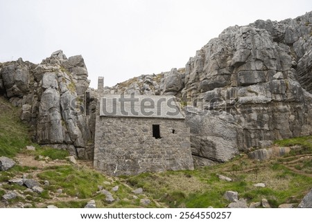 Similar – Image, Stock Photo Rocky coast among tranquil ocean water in sunny day