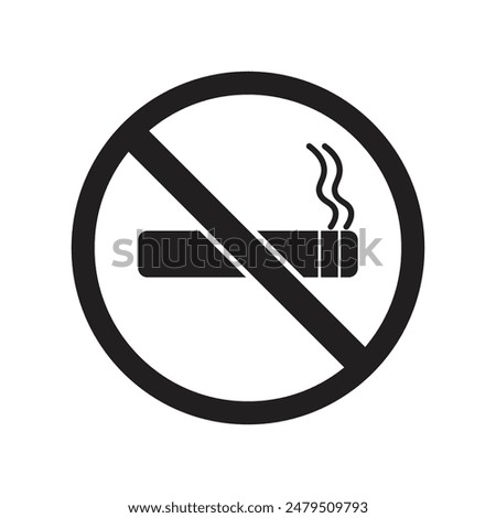 smoking ban appeal flat icon vector