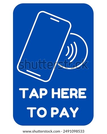 Contactless wireless pay sign logo. NFC technology contact less credit card and pay with mobile phone.