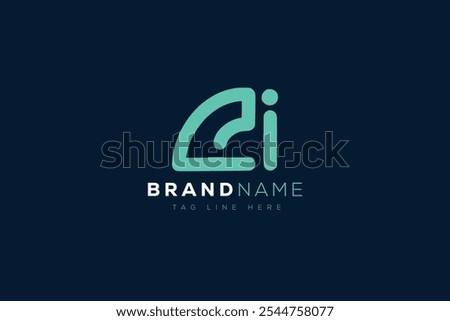 C and I logo design. CI abstract Letters Logo Monogram. This logo design is the process of creating a visual symbol that represents a brand, company, or individual.