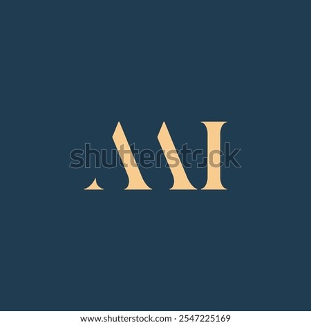 AAI abstract letter logo Design. This is a Simple and modern monogram logo.