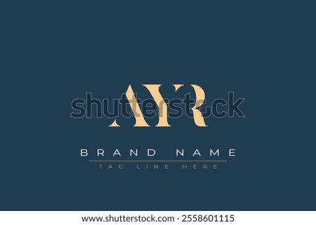 AYR abstract letter logo design. This logo is designed by three abstract letters.