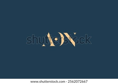 AON abstract letter logo design. This logo is designed by three abstract letters.