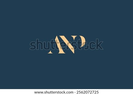 ANP abstract letter logo design. This logo is designed by three abstract letters.